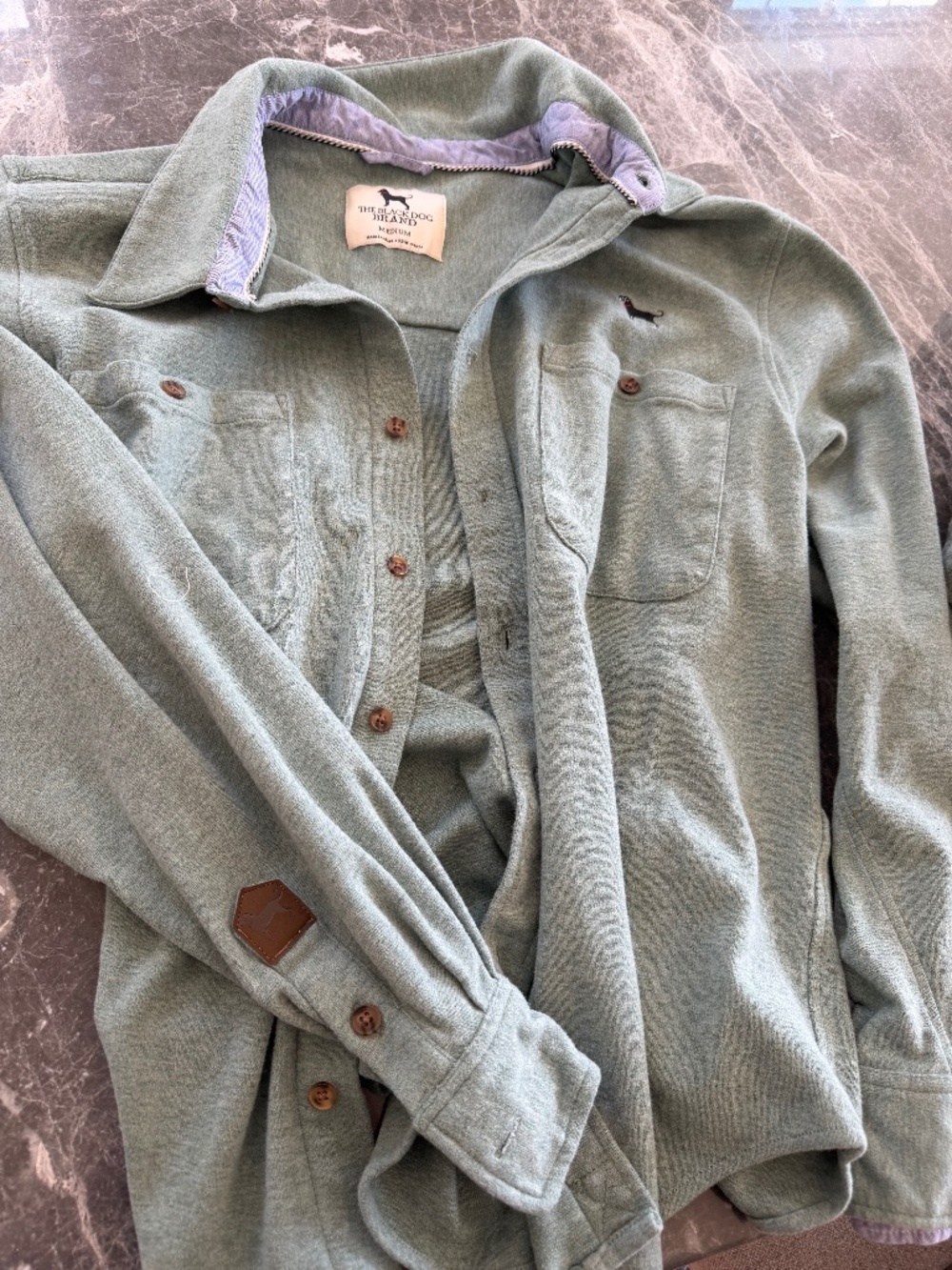 The Black Dog fleece button down